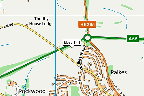 BD23 1FH map - OS VectorMap District (Ordnance Survey) BD23 1FH map - OS VectorMap District (Ordnance Survey)