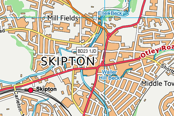 BD23 1JD map - OS VectorMap District (Ordnance Survey) BD23 1JD map - OS VectorMap District (Ordnance Survey)
