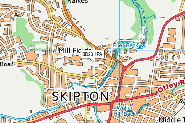 BD23 1PA map - OS VectorMap District (Ordnance Survey) BD23 1PA map - OS VectorMap District (Ordnance Survey)