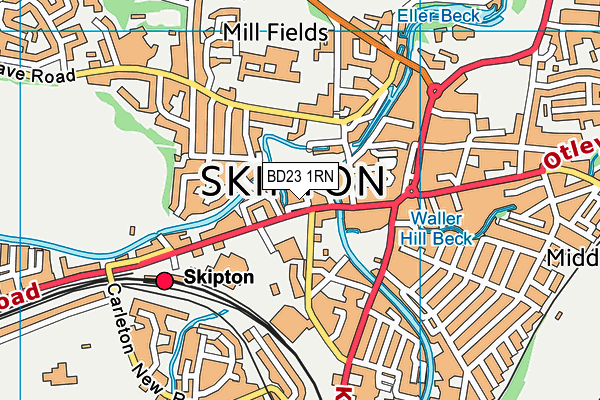 BD23 1RN map - OS VectorMap District (Ordnance Survey)