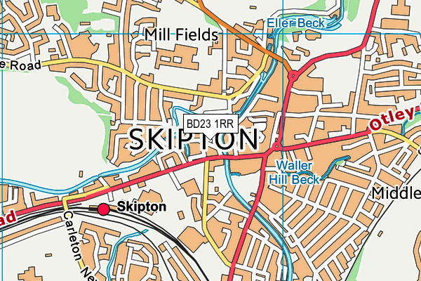 BD23 1RR map - OS VectorMap District (Ordnance Survey)