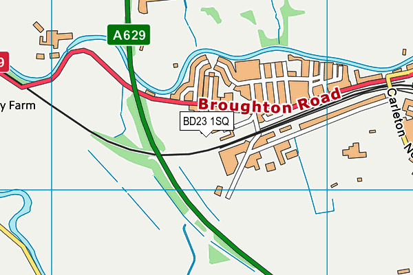 BD23 1SQ map - OS VectorMap District (Ordnance Survey)