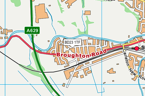 BD23 1TF map - OS VectorMap District (Ordnance Survey) BD23 1TF map - OS VectorMap District (Ordnance Survey)