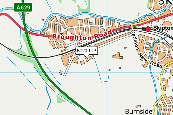 BD23 1UP map - OS VectorMap District (Ordnance Survey) BD23 1UP map - OS VectorMap District (Ordnance Survey)