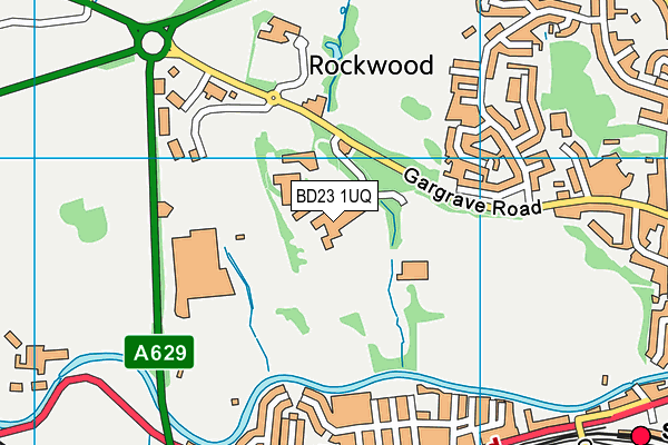 BD23 1UQ map - OS VectorMap District (Ordnance Survey) BD23 1UQ map - OS VectorMap District (Ordnance Survey)