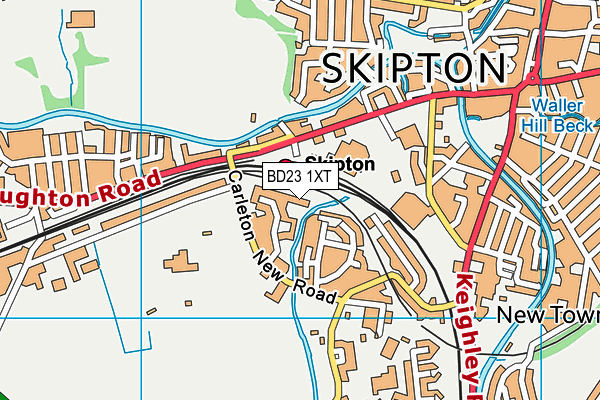 BD23 1XT map - OS VectorMap District (Ordnance Survey) BD23 1XT map - OS VectorMap District (Ordnance Survey)