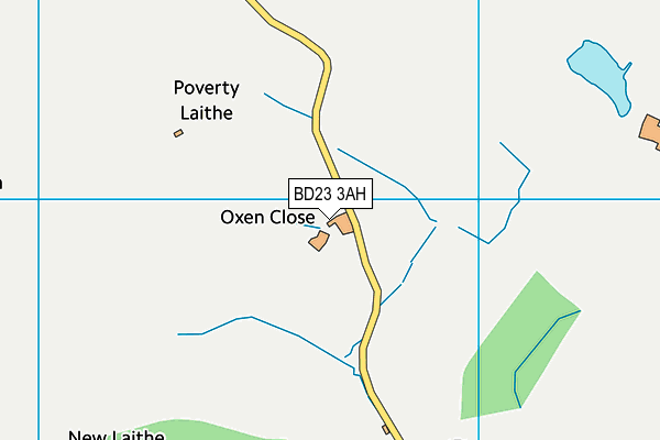 BD23 3AH map - OS VectorMap District (Ordnance Survey) BD23 3AH map - OS VectorMap District (Ordnance Survey)