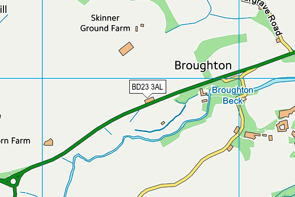 BD23 3AL map - OS VectorMap District (Ordnance Survey) BD23 3AL map - OS VectorMap District (Ordnance Survey)