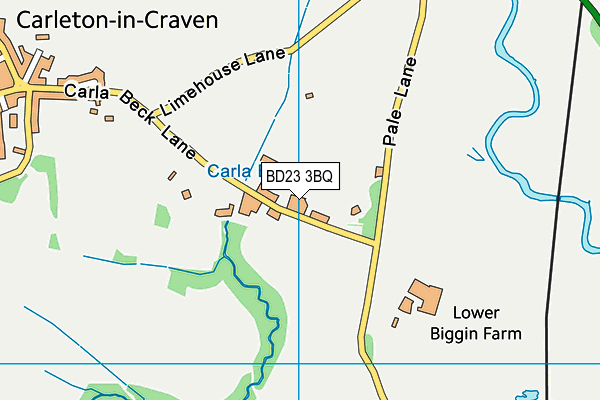 BD23 3BQ map - OS VectorMap District (Ordnance Survey) BD23 3BQ map - OS VectorMap District (Ordnance Survey)