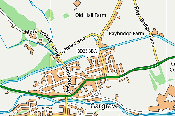 BD23 3BW map - OS VectorMap District (Ordnance Survey) BD23 3BW map - OS VectorMap District (Ordnance Survey)