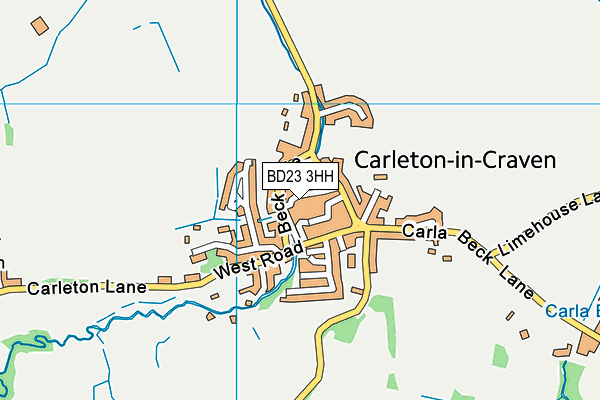 BD23 3HH map - OS VectorMap District (Ordnance Survey) BD23 3HH map - OS VectorMap District (Ordnance Survey)