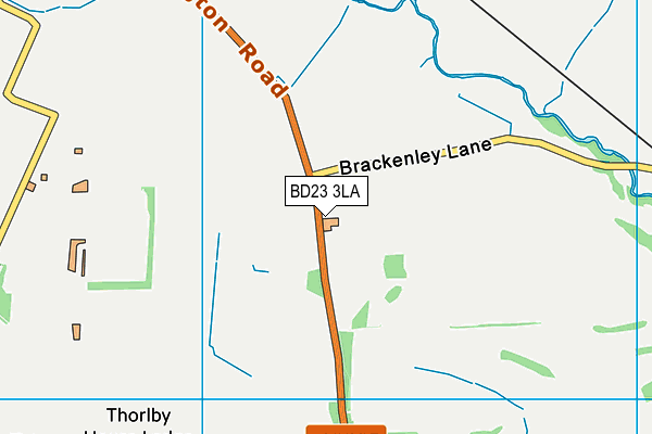 BD23 3LA map - OS VectorMap District (Ordnance Survey) BD23 3LA map - OS VectorMap District (Ordnance Survey)
