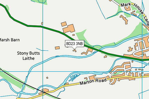 BD23 3NB map - OS VectorMap District (Ordnance Survey) BD23 3NB map - OS VectorMap District (Ordnance Survey)