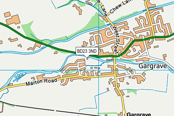 BD23 3ND map - OS VectorMap District (Ordnance Survey) BD23 3ND map - OS VectorMap District (Ordnance Survey)