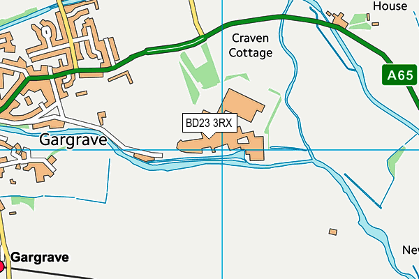 BD23 3RX map - OS VectorMap District (Ordnance Survey) BD23 3RX map - OS VectorMap District (Ordnance Survey)