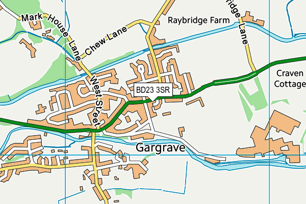 BD23 3SR map - OS VectorMap District (Ordnance Survey) BD23 3SR map - OS VectorMap District (Ordnance Survey)