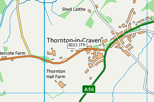 BD23 3TR map - OS VectorMap District (Ordnance Survey) BD23 3TR map - OS VectorMap District (Ordnance Survey)