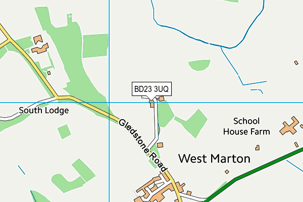 BD23 3UQ map - OS VectorMap District (Ordnance Survey)
