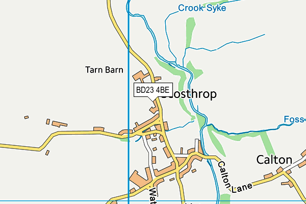 BD23 4BE map - OS VectorMap District (Ordnance Survey) BD23 4BE map - OS VectorMap District (Ordnance Survey)