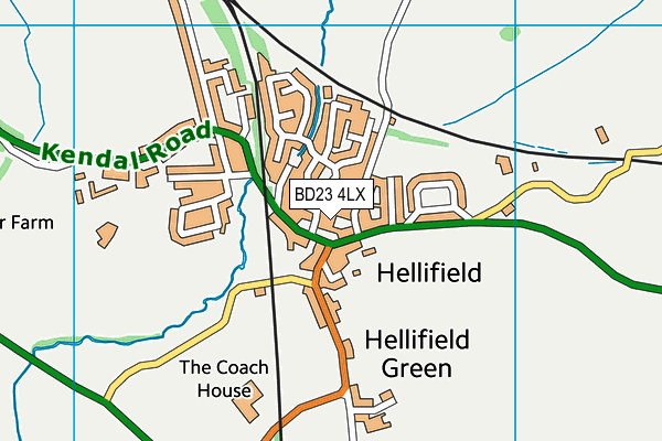 BD23 4LX map - OS VectorMap District (Ordnance Survey) BD23 4LX map - OS VectorMap District (Ordnance Survey)