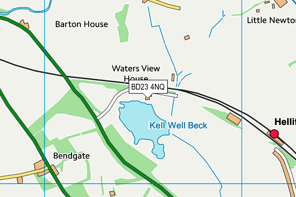 BD23 4NQ map - OS VectorMap District (Ordnance Survey) BD23 4NQ map - OS VectorMap District (Ordnance Survey)