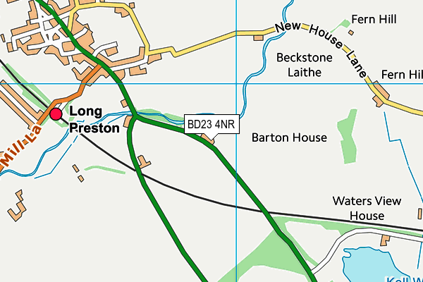 BD23 4NR map - OS VectorMap District (Ordnance Survey) BD23 4NR map - OS VectorMap District (Ordnance Survey)