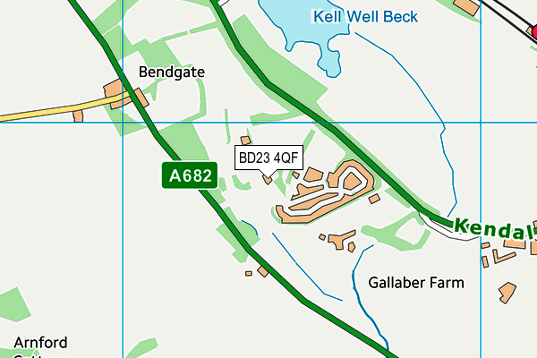 BD23 4QF map - OS VectorMap District (Ordnance Survey)