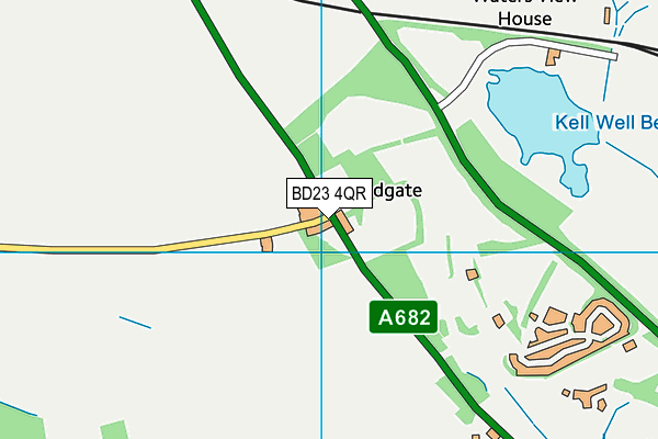 BD23 4QR map - OS VectorMap District (Ordnance Survey) BD23 4QR map - OS VectorMap District (Ordnance Survey)