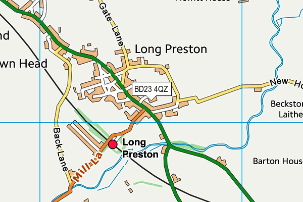 BD23 4QZ map - OS VectorMap District (Ordnance Survey) BD23 4QZ map - OS VectorMap District (Ordnance Survey)