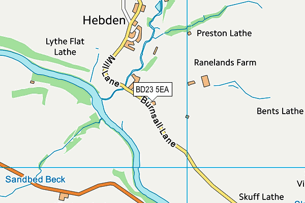 BD23 5EA map - OS VectorMap District (Ordnance Survey) BD23 5EA map - OS VectorMap District (Ordnance Survey)