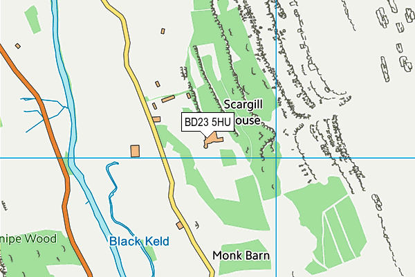BD23 5HU map - OS VectorMap District (Ordnance Survey) BD23 5HU map - OS VectorMap District (Ordnance Survey)