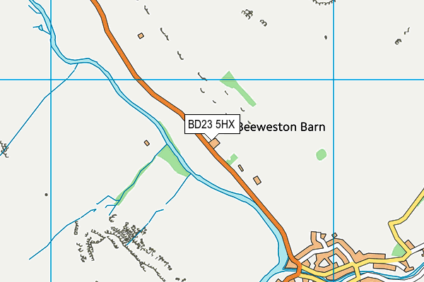 BD23 5HX map - OS VectorMap District (Ordnance Survey) BD23 5HX map - OS VectorMap District (Ordnance Survey)