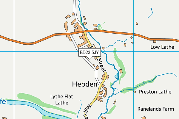 BD23 5JY map - OS VectorMap District (Ordnance Survey) BD23 5JY map - OS VectorMap District (Ordnance Survey)
