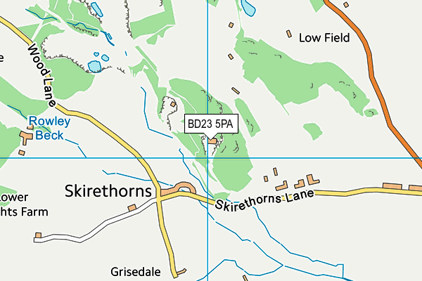 BD23 5PA map - OS VectorMap District (Ordnance Survey) BD23 5PA map - OS VectorMap District (Ordnance Survey)