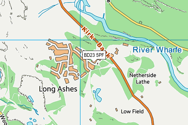 BD23 5PF map - OS VectorMap District (Ordnance Survey) BD23 5PF map - OS VectorMap District (Ordnance Survey)