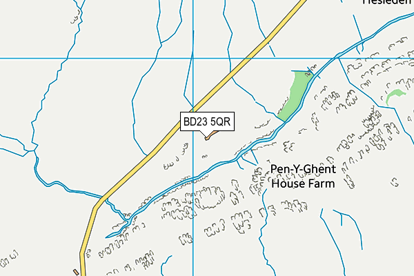 BD23 5QR map - OS VectorMap District (Ordnance Survey) BD23 5QR map - OS VectorMap District (Ordnance Survey)