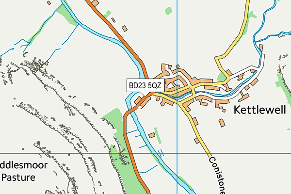 BD23 5QZ map - OS VectorMap District (Ordnance Survey) BD23 5QZ map - OS VectorMap District (Ordnance Survey)