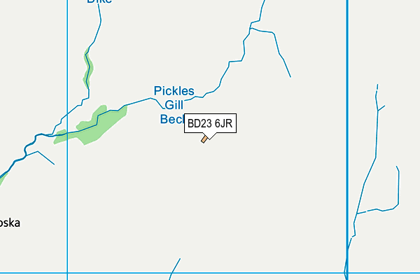 BD23 6JR map - OS VectorMap District (Ordnance Survey) BD23 6JR map - OS VectorMap District (Ordnance Survey)