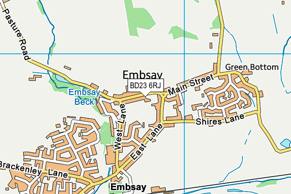BD23 6RJ map - OS VectorMap District (Ordnance Survey) BD23 6RJ map - OS VectorMap District (Ordnance Survey)