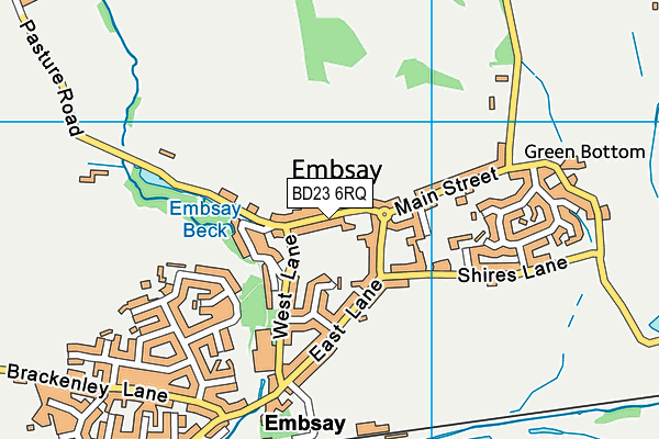 BD23 6RQ map - OS VectorMap District (Ordnance Survey) BD23 6RQ map - OS VectorMap District (Ordnance Survey)