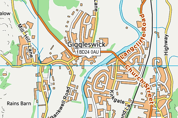 BD24 0AU map - OS VectorMap District (Ordnance Survey) BD24 0AU map - OS VectorMap District (Ordnance Survey)