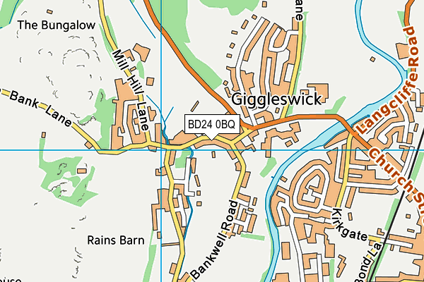 BD24 0BQ map - OS VectorMap District (Ordnance Survey) BD24 0BQ map - OS VectorMap District (Ordnance Survey)