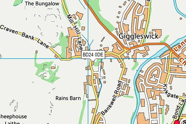 BD24 0DE map - OS VectorMap District (Ordnance Survey) BD24 0DE map - OS VectorMap District (Ordnance Survey)