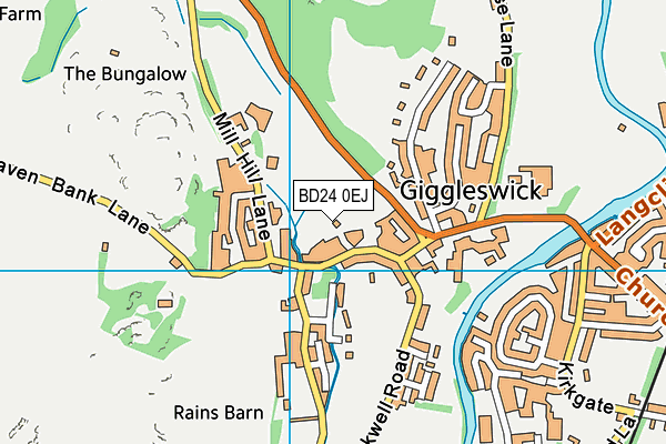 BD24 0EJ map - OS VectorMap District (Ordnance Survey) BD24 0EJ map - OS VectorMap District (Ordnance Survey)