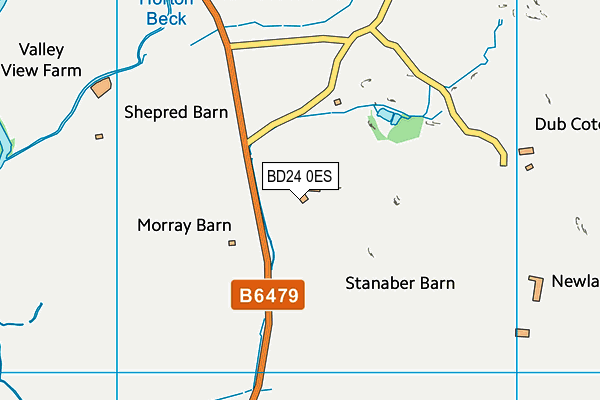 BD24 0ES map - OS VectorMap District (Ordnance Survey) BD24 0ES map - OS VectorMap District (Ordnance Survey)