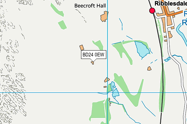 BD24 0EW map - OS VectorMap District (Ordnance Survey) BD24 0EW map - OS VectorMap District (Ordnance Survey)