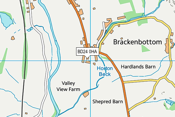 BD24 0HA map - OS VectorMap District (Ordnance Survey) BD24 0HA map - OS VectorMap District (Ordnance Survey)