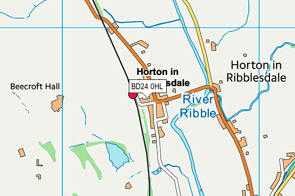 BD24 0HL map - OS VectorMap District (Ordnance Survey) BD24 0HL map - OS VectorMap District (Ordnance Survey)