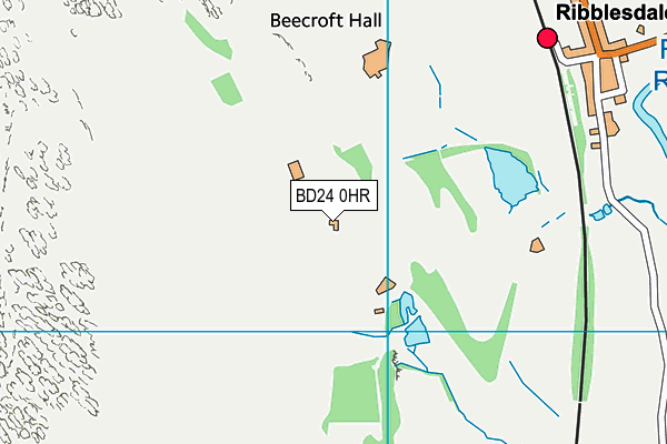 BD24 0HR map - OS VectorMap District (Ordnance Survey) BD24 0HR map - OS VectorMap District (Ordnance Survey)