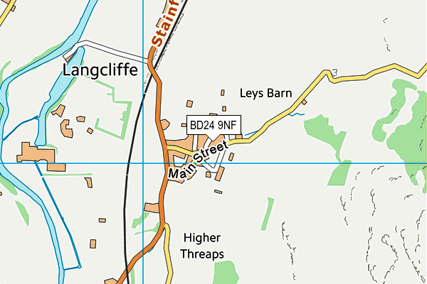 BD24 9NF map - OS VectorMap District (Ordnance Survey) BD24 9NF map - OS VectorMap District (Ordnance Survey)